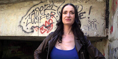 Amateur outdoor sex with busty slut Silvia Sin