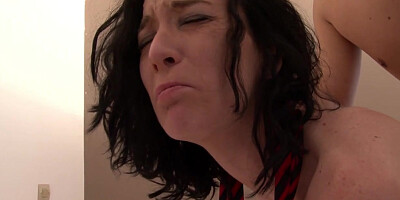 Tania Kiss's Thigh High Stockings Fall Down As Her Stud Fucks Her Ass - BANG!