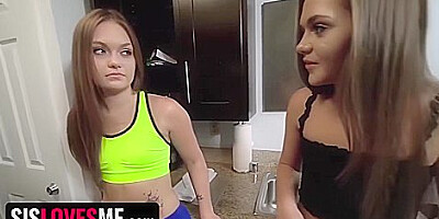 Big Assed Stepsisters Share Their Stepbrother's Pussy - Sami White & Joey White