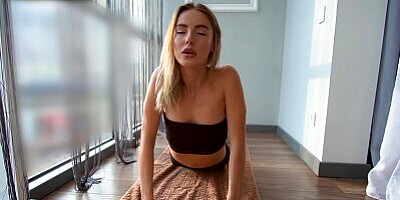 Fitness Model with Perfect Body and Leggings Fucked Hard after Great Workout