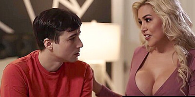 Caitlin Bell, Lana Rhoades And Ricky Spanish In Titted Milf Comforts Her Stepson
