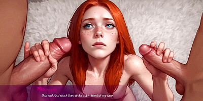 Cuckold Husband Watches Best Friend Fuck His Wife Then He Fuck Her In The Ass - 3D Hentai Animated Porn - Mila AI