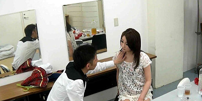 Skinny Japanese Teen seduce to uncensored Defloration Creampie Sex by Classmate