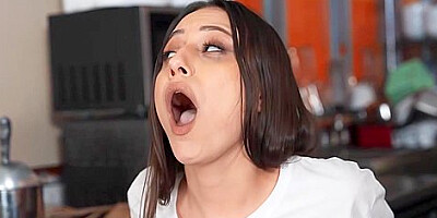 And Make Love In The Coffee Shop With Sandy Love And Lola Aiko