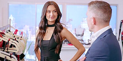 Mick Blue And Eliza Ibarra - Naughty Salesgirl Eliza Models Lingerie For Customer