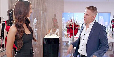 Mick Blue And Eliza Ibarra - Naughty Salesgirl Eliza Models Lingerie For Customer