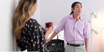 Brit ash-blonde, McKenzie Lee ikes to fumble her bean while having fuck-a-thon, to spice it up