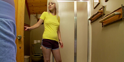 Emo teen Felix fucked in the bathroom