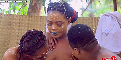 Lesbian Threesome Nipples Play