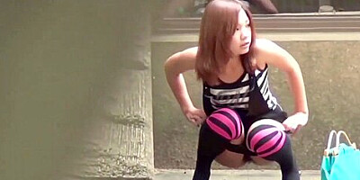 Japanese outdoor pissing
