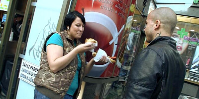 BBWBET - Enormous rump brown-haired plus-size is picked up and poked