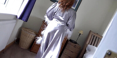Auntjudys - Your Busty Mature Landlady Mrs. Red Catches You Watching Her Changing