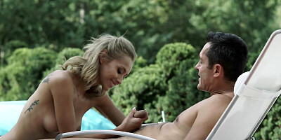 Girl adores days when husband drills her asshole in the fresh air