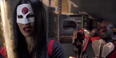 Excited supervillains enjoy passionate fuck