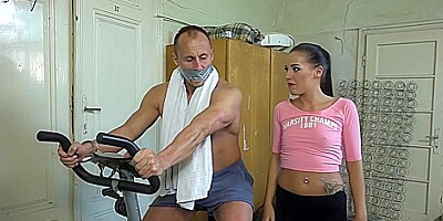 Kinny 18yo Jerks Chopper By Submissed Male Slave - Evelyn