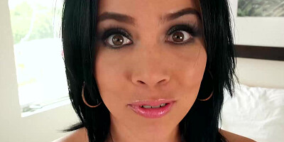 Petite latina Kristina Rose extracts a hot load of sperm from bbc