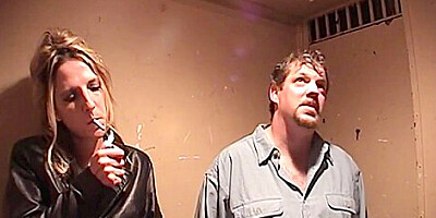 Marie Madison Smokes and Fucks in Freight Elevator