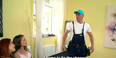 Cute Charlie Red and Mary Rock and a porn parody with a plumber