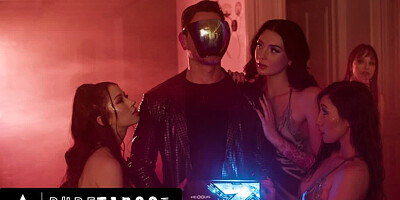 PURE TABOO Stud Has Lustful Dream With Wife',s Stepsisters Alex Coal, Maya Woulfe, &amp, Charlotte Sins