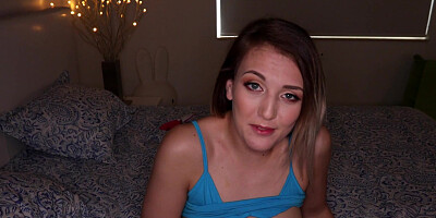 Young slut Brin Summer pleasures her stepbrother in POV