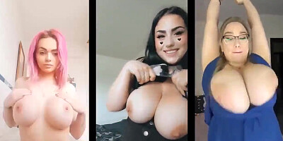 Split Screen Naked Compete Compilation of Instagram Onlyfans Models vol two