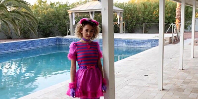 CUM4K Curly Haired Nymph Creampied Numerous Times By Huge Fuck-Stick On Halloween (Allie Addison)