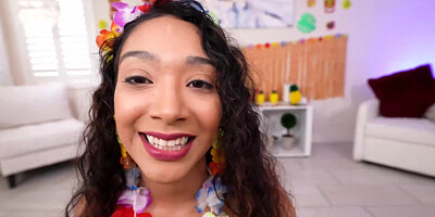 SArah Lace rides her stepbrothers big cock