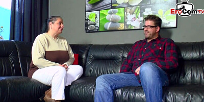 Hefty German fuckslut is having xxx orgy on the sofa, in the middle of the day