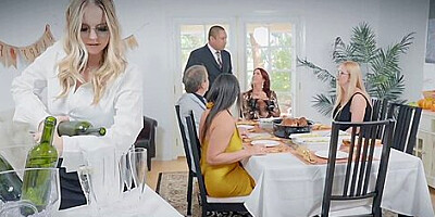 Codi Vore And Alexis Fawx In Thanksgiving Threesome