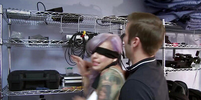 Inked slut gets punished by horny maledom