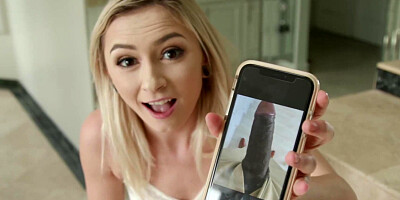 Chloe Temple sits her tight pussy down on BBC