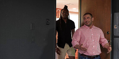 House Decorators Fuck Hot Blonde IN FRONT OF HER HUSBAND