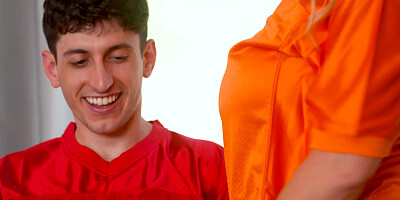 Blonde busty stepmoms fucking their stepsons