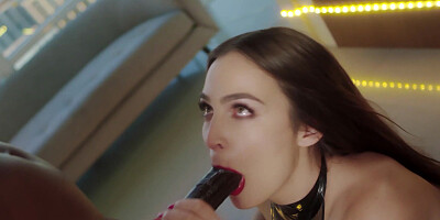 Blair Williams gets facial cum cleansing after servicing BBC