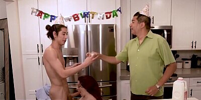 Big Assed Busty Step Mom Emmy Demure Serves Her Juicy Twat To Her Birthday Boy - FreeUse Milf