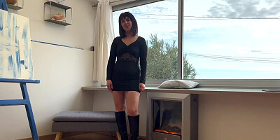 Gorgeous amateur Ava is having her first double dose