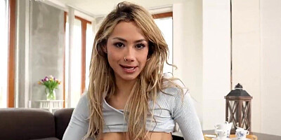 Veronica Leal is fucking a hung lad in front of a cuck