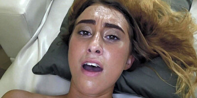 Small-tittied Latina shows porn producer her skills on camera