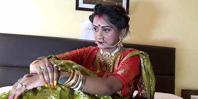 Amateur couple are having wild fun on the honeymoon