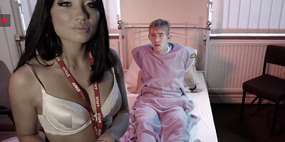 Marvelous Asian nurse gives her patient maximum caresses