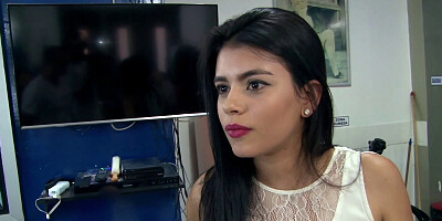 Sexy Latina is getting fucked after giving a haircut