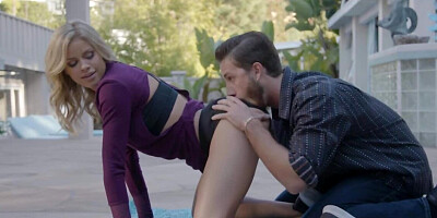 Young stepmom is so sexy that the guy can't resist fucking her