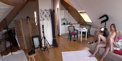 Teen Czech makes it with photographer during the photoshoot