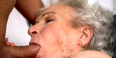 Dream of sex comes true with young dick in granny's vagina