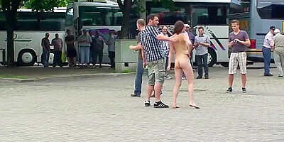 Anja nude in public 2 HD