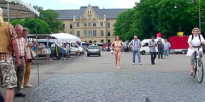 Anja nude in public 2 HD
