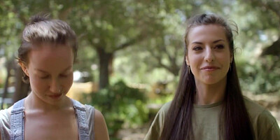 Plumbers apprentice eats pussy to rich brat lesbian