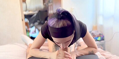 Petite White Pawg Reverse Cowgirl &amp, Oral Creampie
