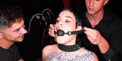 Obedient Slut Saba Lapiedra Gets Dominated in BDSM Threesome