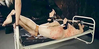 Torture With Cane And Heels